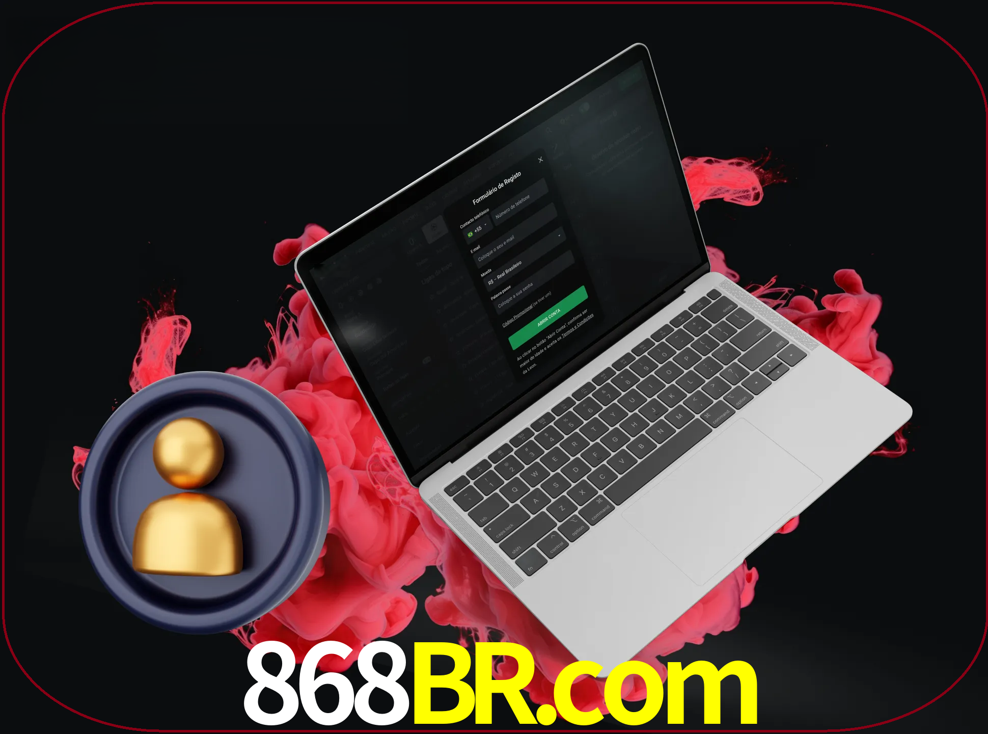 No cabeçalho do site 868br, clique no botão que o levará a um formulário especial onde terá de introduzir as suas informações actuais.