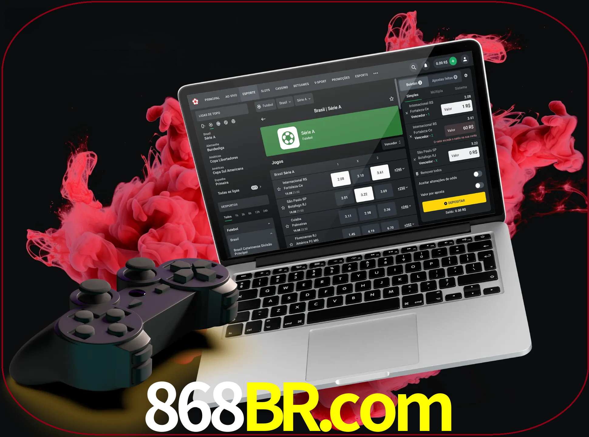 Visite a secção especial de jogos de vídeo em 868br para descobrir em que jogos pode apostar e ganhar muito dinheiro.