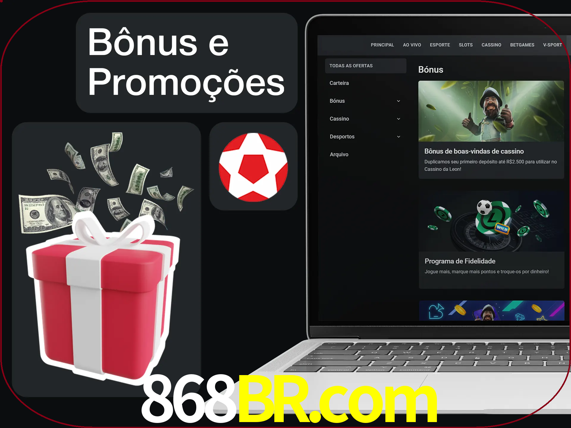 Verifique se há novos bônus e promoções.